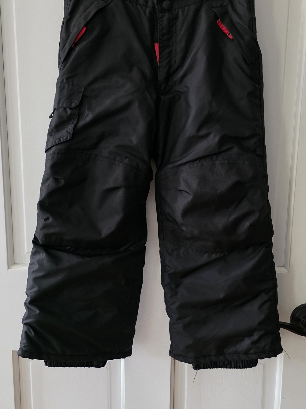 Champion Kids Black Snow Joggers with Red Trim